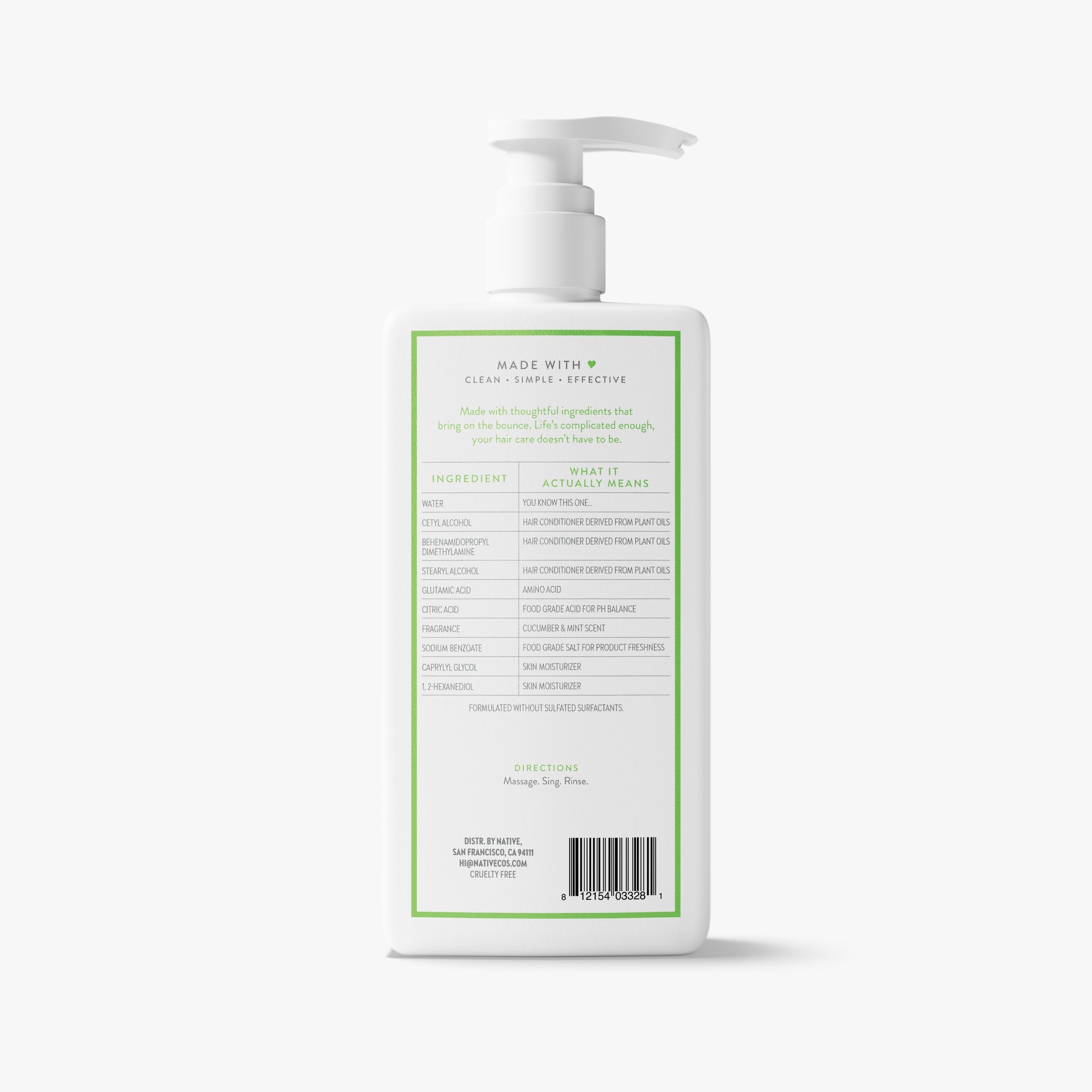 Volumizing Conditioner Classic Cucumber and Mint 16.5oz Daily Routine