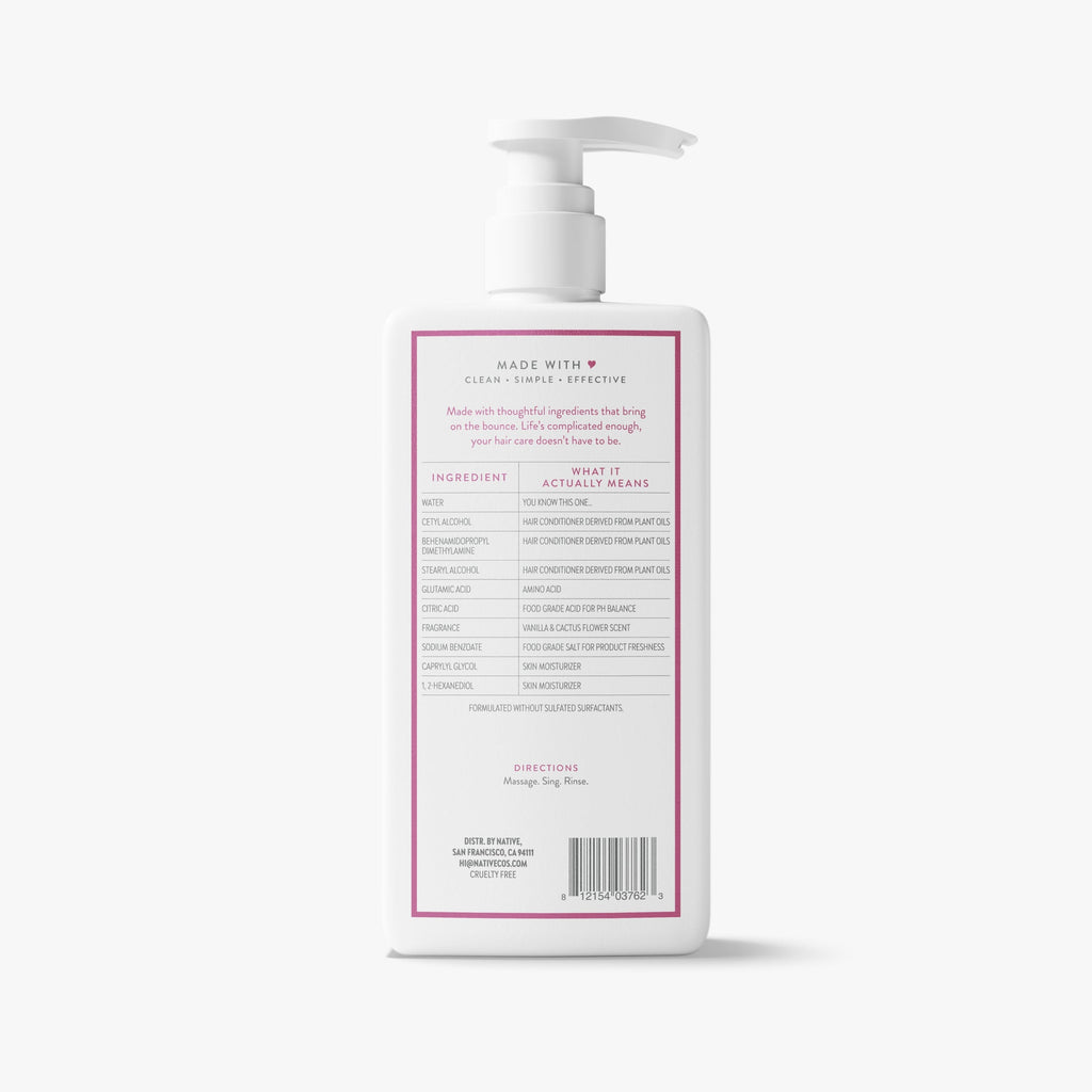Volumizing Conditioner Classic Vanilla and Cactus Flower 16.5oz Daily Routine
