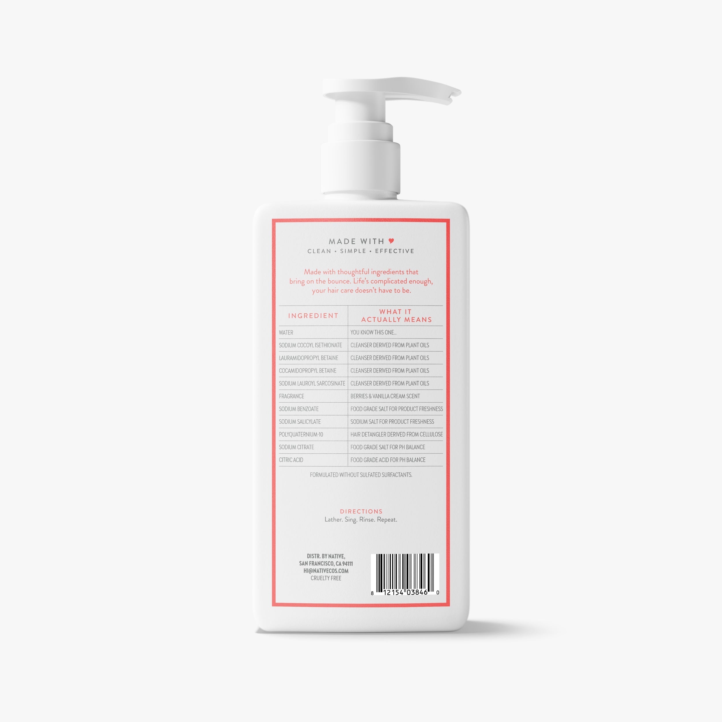 Volumizing Shampoo Classic Berries and Vanilla Cream 16.5oz Daily Routine