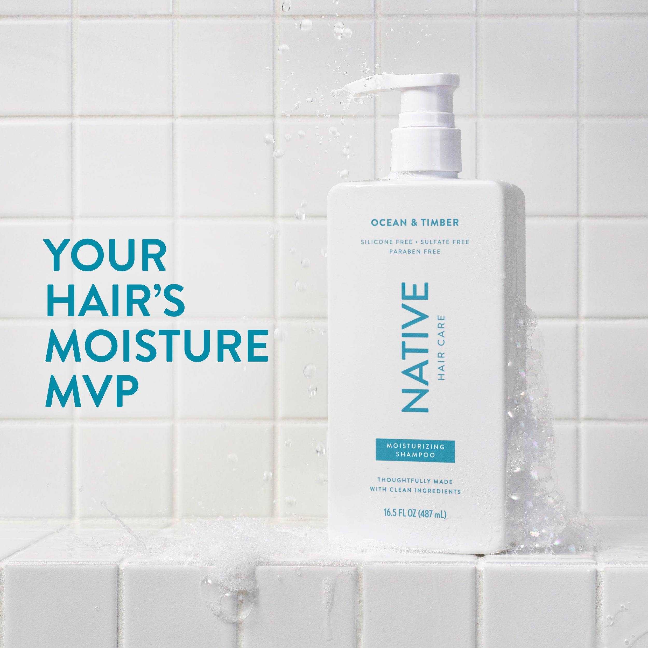 Moisturizing Shampoo Classic Ocean and Timber 16.5oz Daily Routine