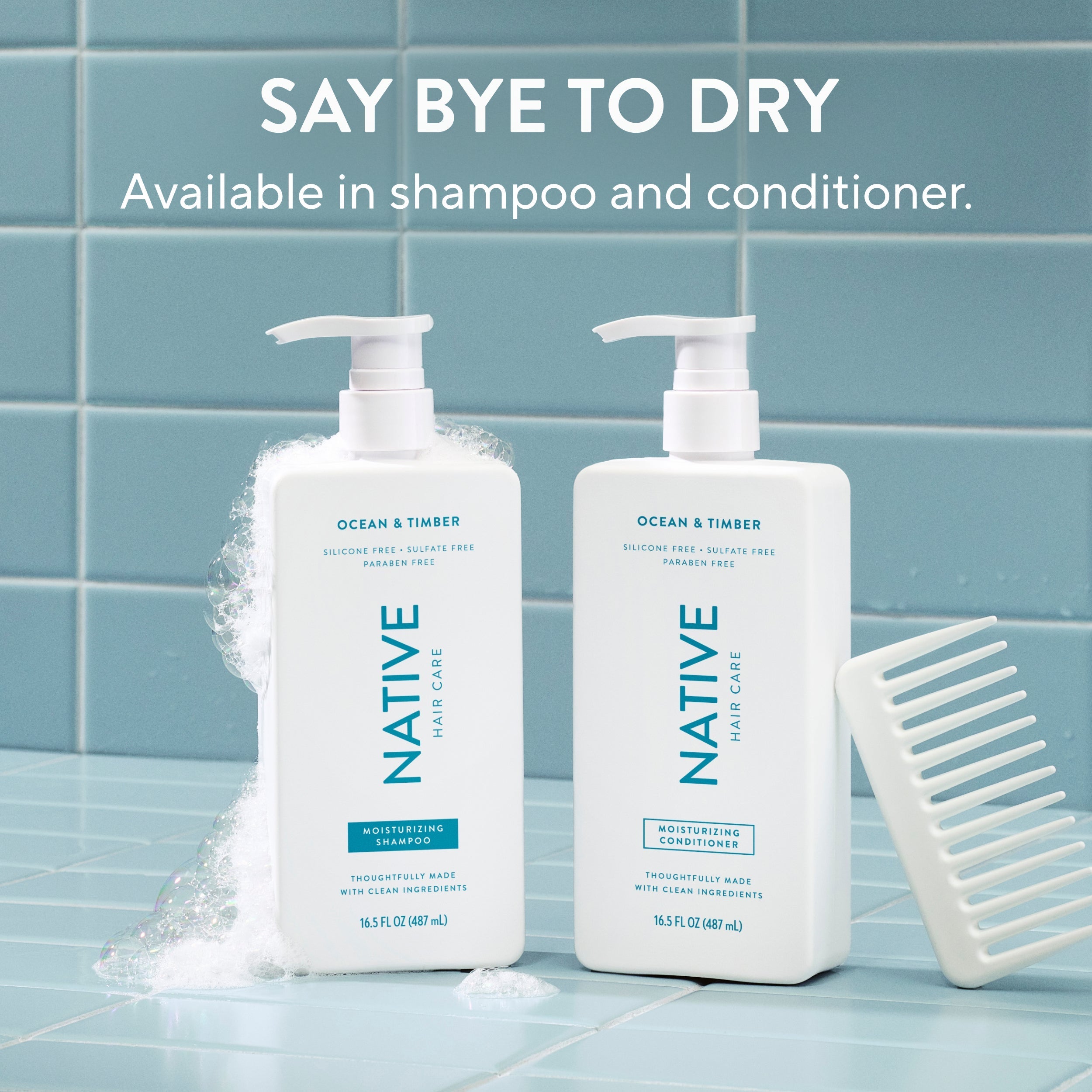 Moisturizing Shampoo Classic Ocean and Timber 16.5oz Daily Routine