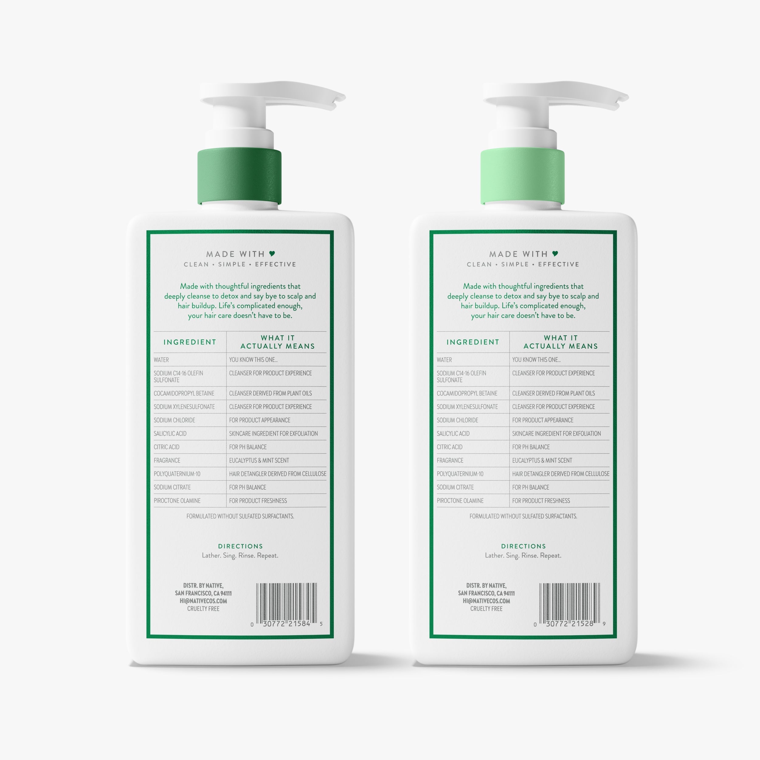 Scalp Clarifying 2 in 1 Shampoo and Conditioner Classic Eucalyptus and Mint 16.5oz Daily Routine