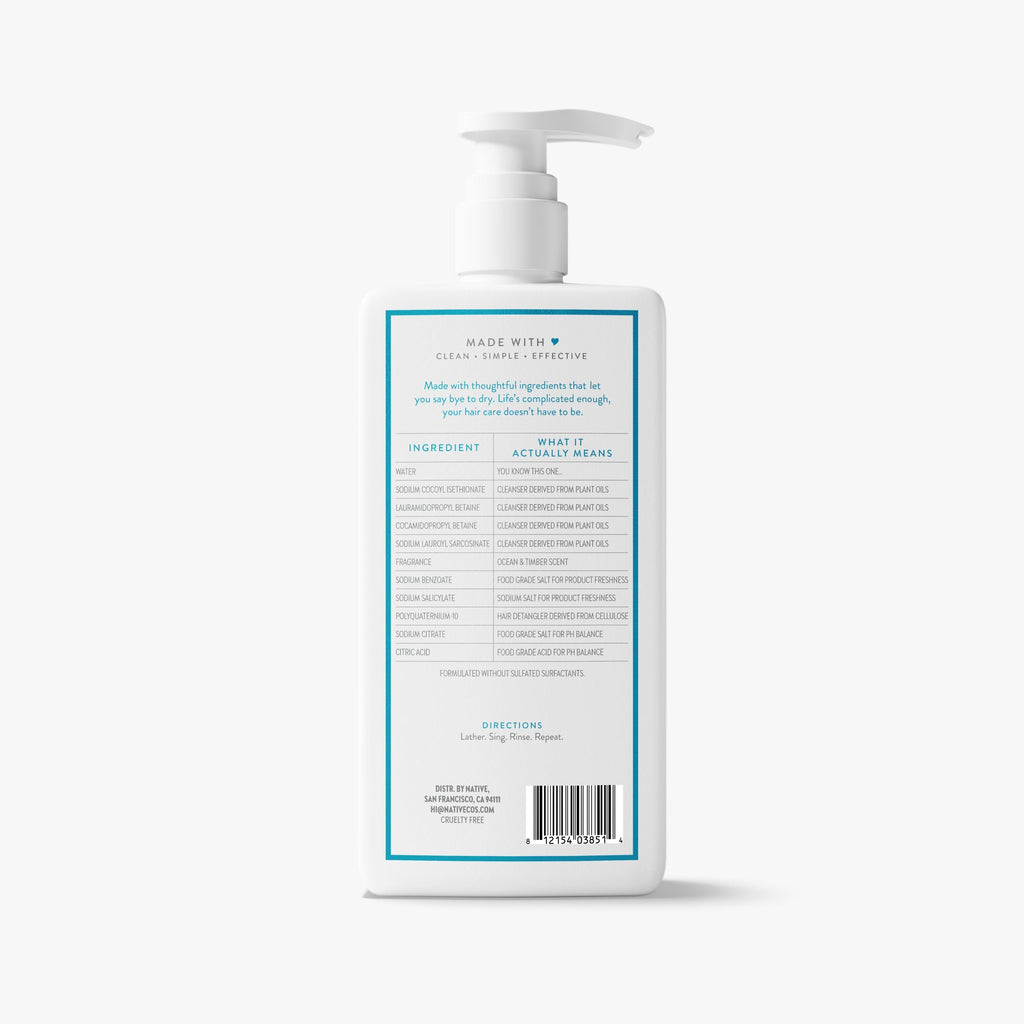 Moisturizing Shampoo Classic Ocean and Timber 16.5oz Daily Routine